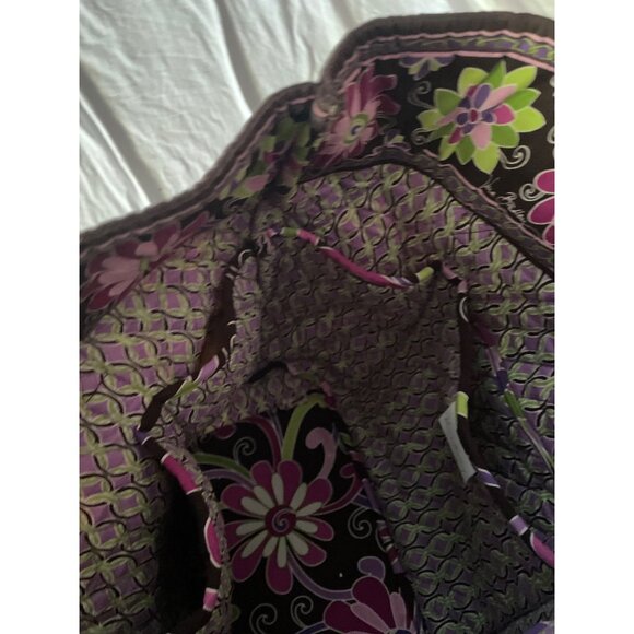 Vera Bradley Floral Quilted Duffle Bag & Tote Set Travel Pink Brown Large - Picture 12 of 13